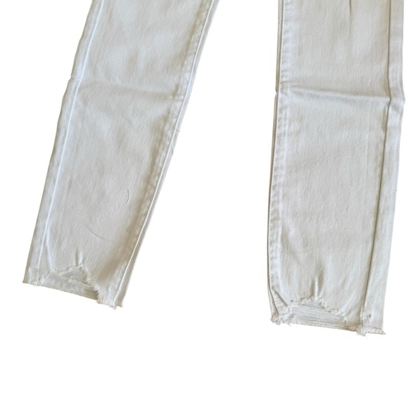 Joes The Markie White Denim Jeans Mid Rise Skinny Ankle Distressed Ripped 10 NWT - Picture 2 of 8